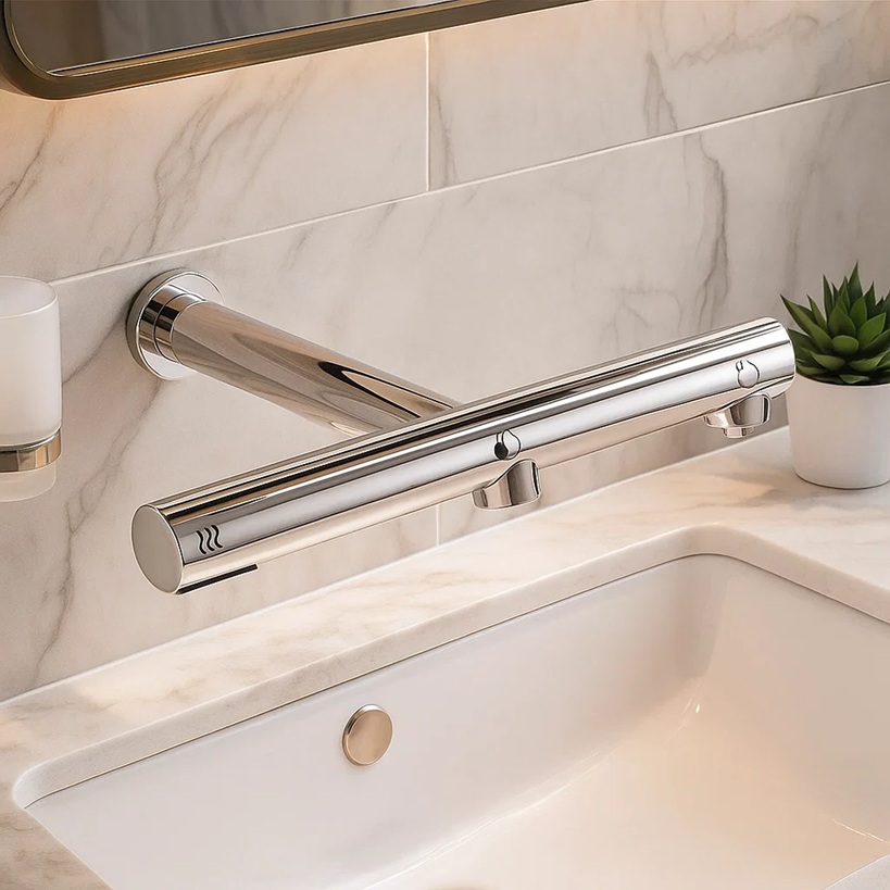 Automatic faucets, soap systems, black series and installation guides